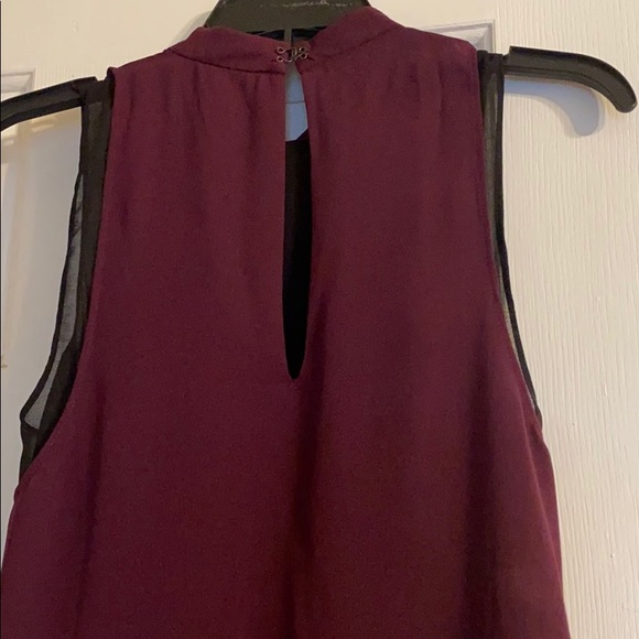 Layered purple and black tank top - Picture 3 of 4